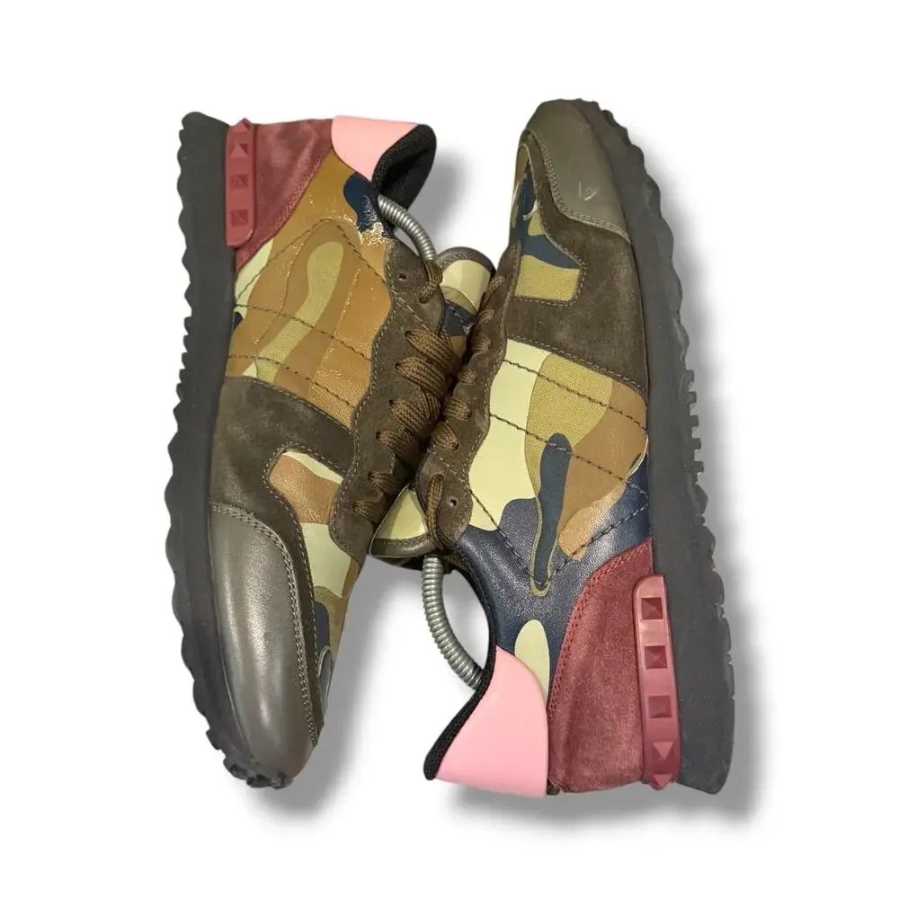 Valentino Garavani Rockrunner Sneakers ‘Olive Camo’ | Size 44(11US)